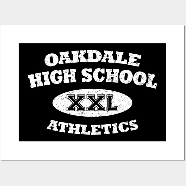 Oakdale High School Athletics (White/Worn) Wall Art by Roufxis